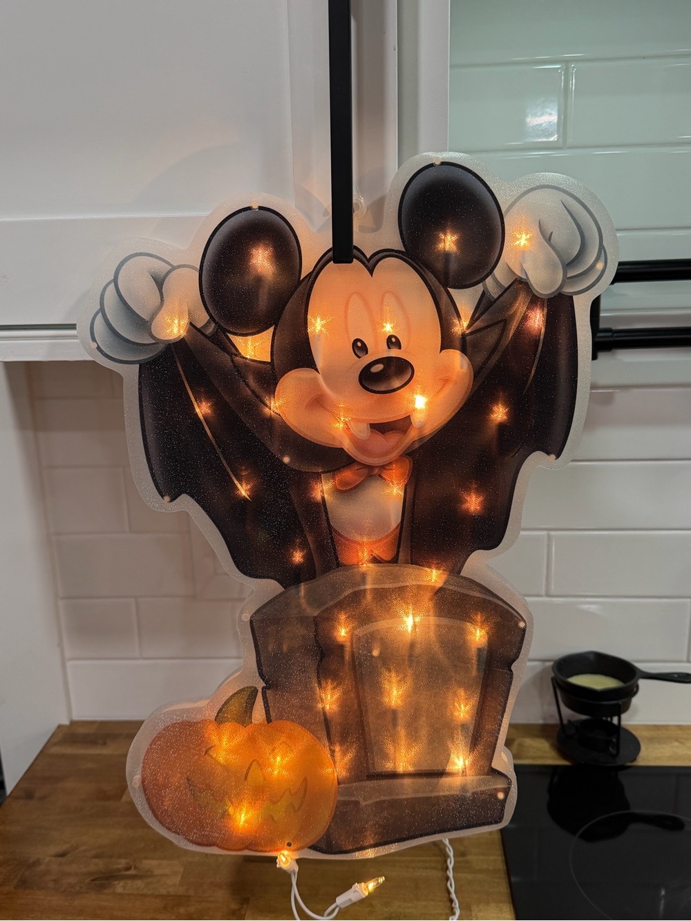 Disney Halloween Mickey Mouse Vampire lighted Decoration